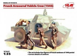 ICM 35615 French Armoured Vehicle Crew (1940) 1/35