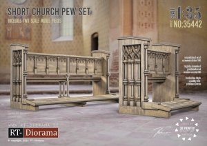 RT-Diorama 35442 Short Church Pew Set 1/35
