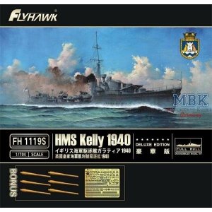 FlyHawk Model FH1119S HMS Kelly 1940 Deluxe Edition 1/700