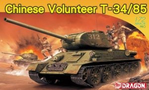 Dragon 7668 Chinese Volunteer T-34/85 1/72