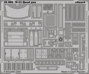 Eduard 36086 M-55 Quad gun 1/35 Dragon
