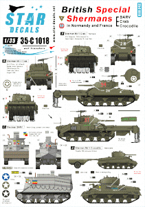 Star Decals 35-C1018 British Special Shermans 1/35