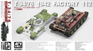 AFV Club 35S51 T-34/76 1942 Factory 112 with transparent turett (1:35)