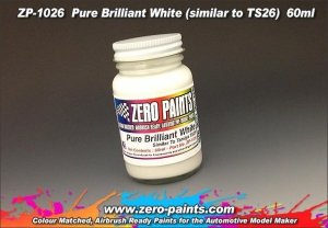 Zero Paints ZP-1026 Pure Brilliant White Paint (Similar to TS26) 60ml