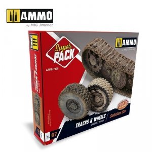 AMMO of Mig Jimenez 7808 SUPER PACK TRACKS & WHEELS