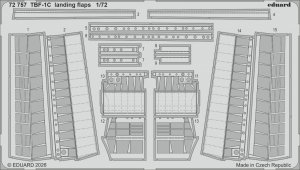 Eduard 72757 Grumman TBF-1 C - Landing Flaps (for Hobby Boss Kits) 1/72