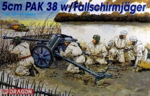 Dragon 6118 5cm Pak 38 w/Fallschirmjager 1/35