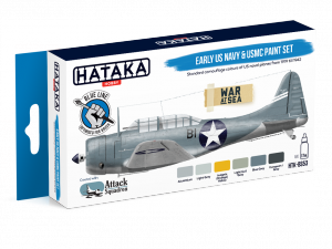 Hataka HTK-BS53 Early US Navy & USMC paint set (6x17ml)