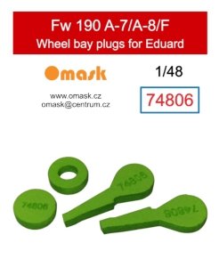 Omask 74806 Fw 190 A-7/A-8/F wheel bay plugs (for Eduard) 1/48