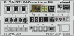 Eduard 491339 B-24D nose interior REVELL 1/48