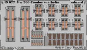 Eduard 49029 B-26 seatbelts 1/48 Revell