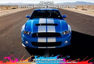 Zero Paints ZP-1218BRILLIANT 2010 Ford Mustang Shelby Brilliant Silver 60ml