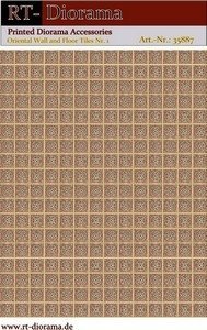 RT-Diorama 35887 Printed Accessories: Oriental Wall and Floor Tiles Nr.1 1/35