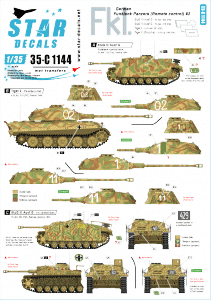 Star Decals 35-C1144 German Funklenk (Fkl) Panzers #2.1/35