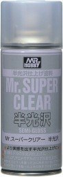 Mr.Hobby B-516 Mr.Super Clear - Semi gloss Spray
