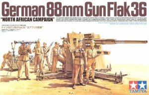 Tamiya 35283 German 88mm Gun Flak36 North African Campaign (1:35)