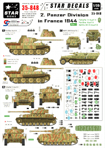 Star Decals 35-848 2. Panzer Division in France 1944 1/35