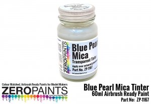 Zero Paints ZP-1167 Pearl Blue Mica Transparent Tinter Paint 60ml
