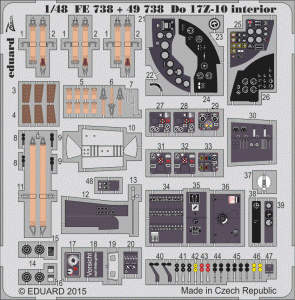 Eduard 49738 Do 17Z-10 interior 1/48 