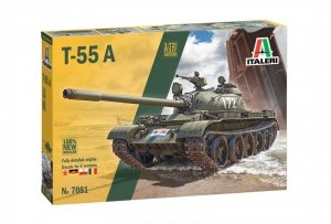 Italeri 7081 T-55A with fully detailed engine 1/72