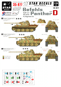 Star Decals 35-877 Befehls-Panther Ausd D 1/35