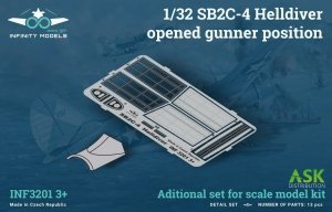 Infinity Models INF3201-03+ SB2C-4 Helldiver opened gunner position 1/32