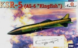 A-Model 72197 Raduga KSR-5 (AS-6 'Kingfish') Soviet Long-Range Air Launched Cruise Missile and Anti Ship Missile 1:72
