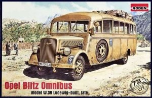 Roden 721 Opel Blitz Omnibus (model W.39 Ludewig-built, late) (1:72)