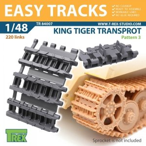 T-Rex Studio TR84007 King Tiger Transport Tracks Pattern 2 1/48