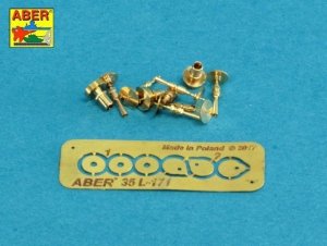 Aber 35L-171 Set of gun barrel tips for MG 08 x3 pcs. And barrel tips for MG 08/15 x 3 pcs. (1:35)