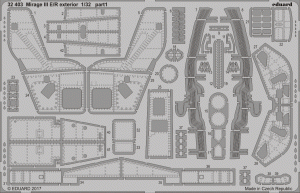 Eduard 32403 Mirage III E/ R exterior ITALERI 1/32