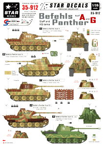 Star Decals 35-912 Befehls-Panther Ausf A and G 1/35