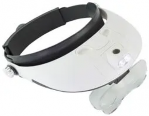 Lightcraft LC1766 Pro LED Headband Magnifier Kit / Czołowe szkło powiększające, z Bi-Plate, 5 soczewek, powiększenie 1x 3x 3.5x 6x