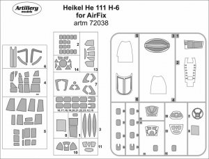 Fly ARTM72038 Heinkel He 111 H-6 masks for Airfix 1/72