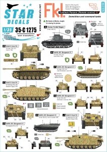 Star Decals 35-C1275 German Funklenk tanks # 4 1/35