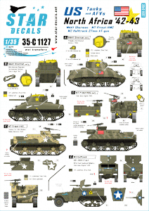Star Decals 35-C1127 US tanks & AFVs in North Africa 1942-43 1/35