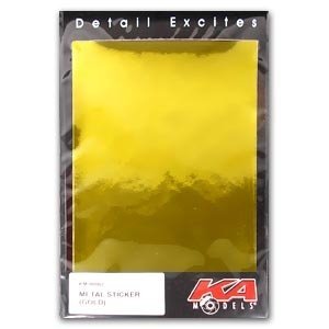 KA Models KM-00002 Metal Sticker – Gold 190 x 122mm