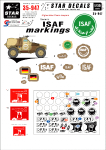 Star Decals 35-947 Generic ISAF markings 1/35