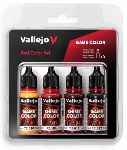 Vallejo 72377 Game Color Red Color Set 4x18ml