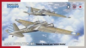 Special Hobby 72440 model 139WC/WSM/WT 'Chinese, Siamese and Turkish Service' 1/72