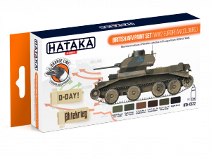 Hataka HTK-CS22 British AFV paint set (WW2 European colours) (6x17ml)