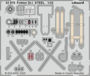 Eduard 32978 Fokker Dr. I STEEL Meng 1/32