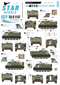 Star Decals 35-C1157 Israeli AFVs 7 1/35