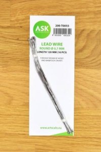 ASK T0055 Lead Wire  Round Ø 0,7 mm x 120 mm (16 pcs)