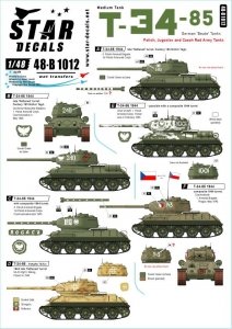 Star Decals 48-B1012 T-34-85 Medium Tank 1/48