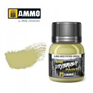 Ammo of Mig 0632 DRYBRUSH Putrid Green 40ml