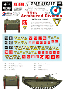 Star Decals 35-969 British 79th Armoured Division #1 1/35