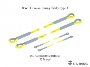 E.T. Model P35-237 WWII German Towing Cables Type.1 (3D Printed) 1/35