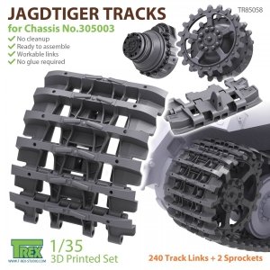 T-Rex Studio TR85058 Jagdtiger Tracks for Chassis No.305003 w/ Sprockets 1/35