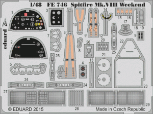 Eduard FE746 Spitfire Mk. VIII Weekend EDUARD 1/48